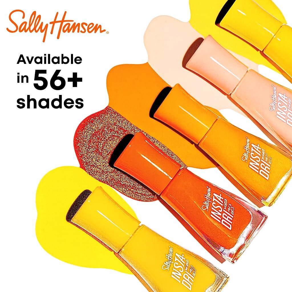 imageSally Hansen InstaDri Despicable Me Nail Polish Quick Dry Long Lasting StreakFree Shine Opaque Shimmery 775 Going Mega Metallic Gold Yellow Nail Color531 My Cabanana