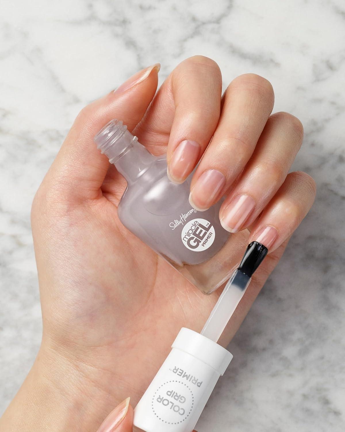 imageSally Hansen Miracle Gel Nail Polish Shiny Top Coat Sally Hansen Miracle Gel Color Grip Primer 05 fl oz101 Shiny 109 Primer