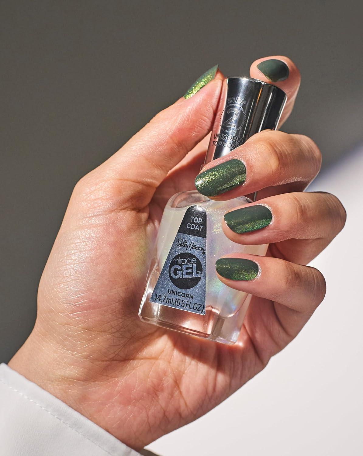 imageSally Hansen Miracle Gel Nail Polish Unicorn Top Coat Miracle Gel Color Grip Primer BundleUnicorn Top Coat Miracle Gel Color Grip Primer