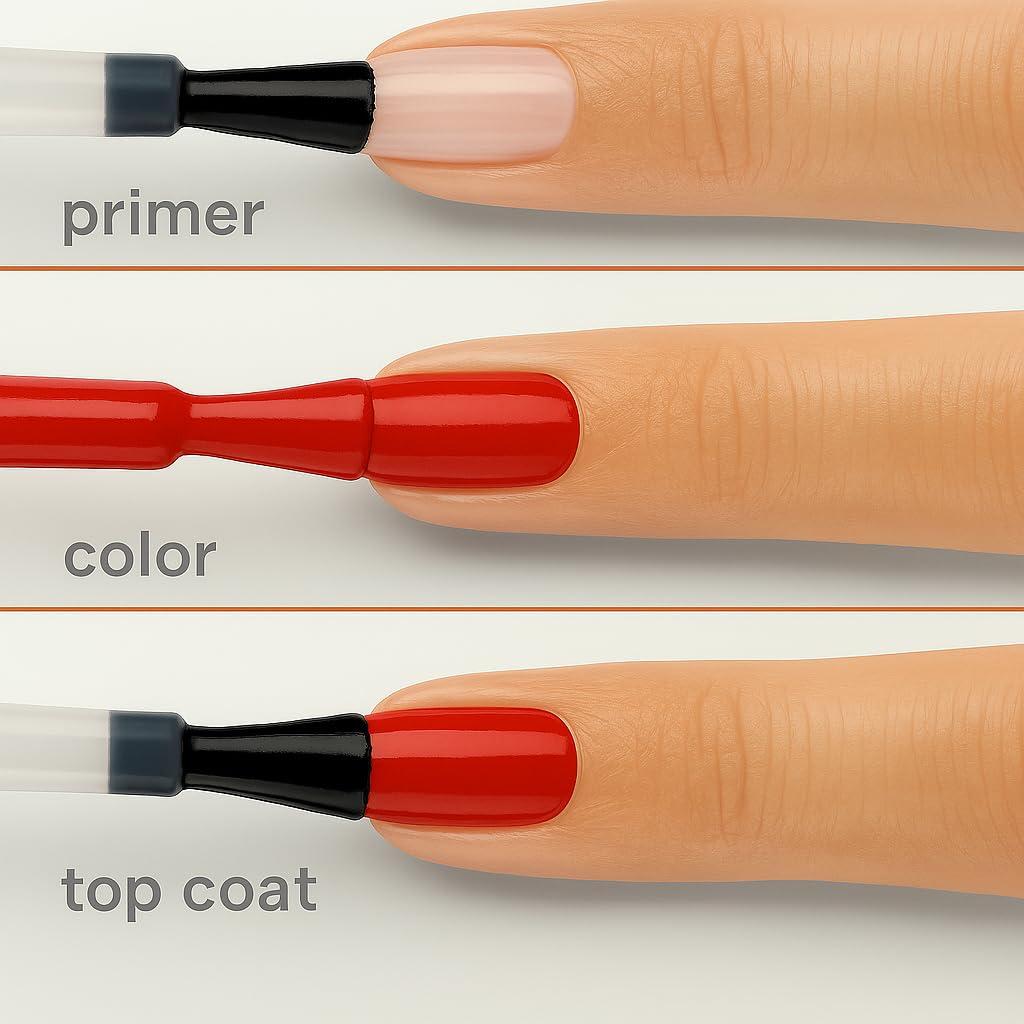 imageSally Hansen Miracle Gel Salon Quality Nail Polish GelLike Formula TwoStep System No UV Light Needed Long Lasting Opaque Glossy 449 Rhapsody Red Classic Red Nail Color449 Rhapsody Red