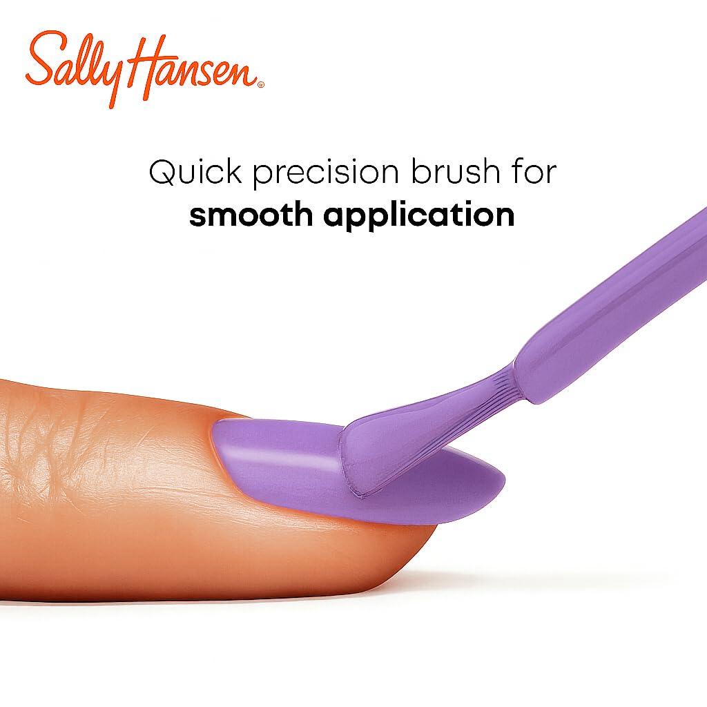 imageSally Hansen Miracle Gel Salon Quality Nail Polish GelLike Formula TwoStep System No UV Light Needed Long Lasting Shimmery 532 Affairy To Remember Purple with hints of Blue Nail Polish888 Frosted Tips