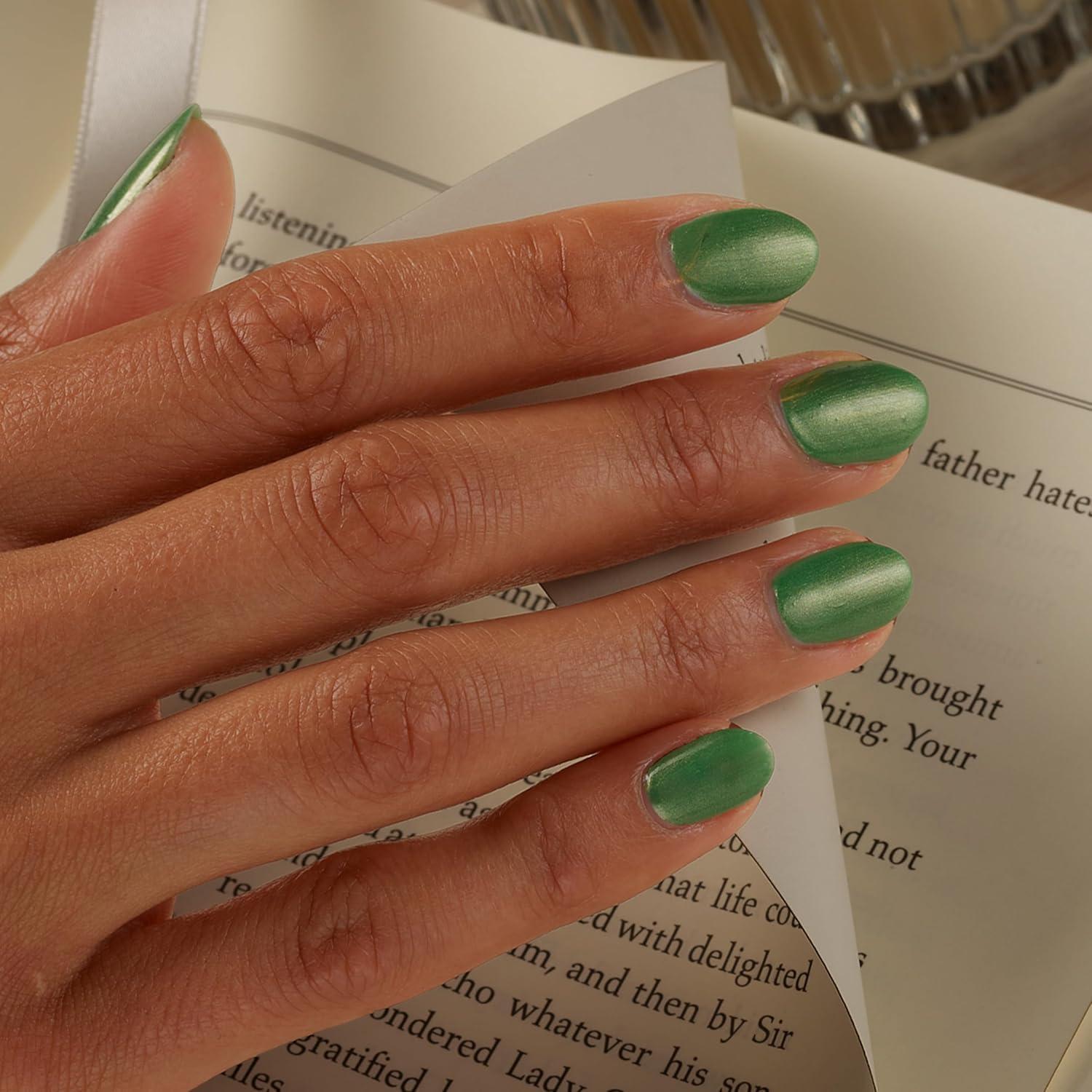 imageSally Hansen Miracle Gel Tinsel Time for Two Long Lasting GelLike Formula No UV Lamp Needed Semi Opaque Shimmery Nude Nail Polish918 Under the Tree