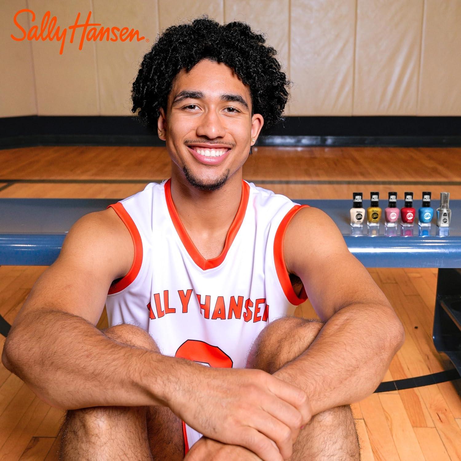 imageSally Hansen Miracle Gel x Jared McCain Net Neutral Long Lasting GelLike Formula No UV Lamp Needed White Nail Polish020 Rookie Red