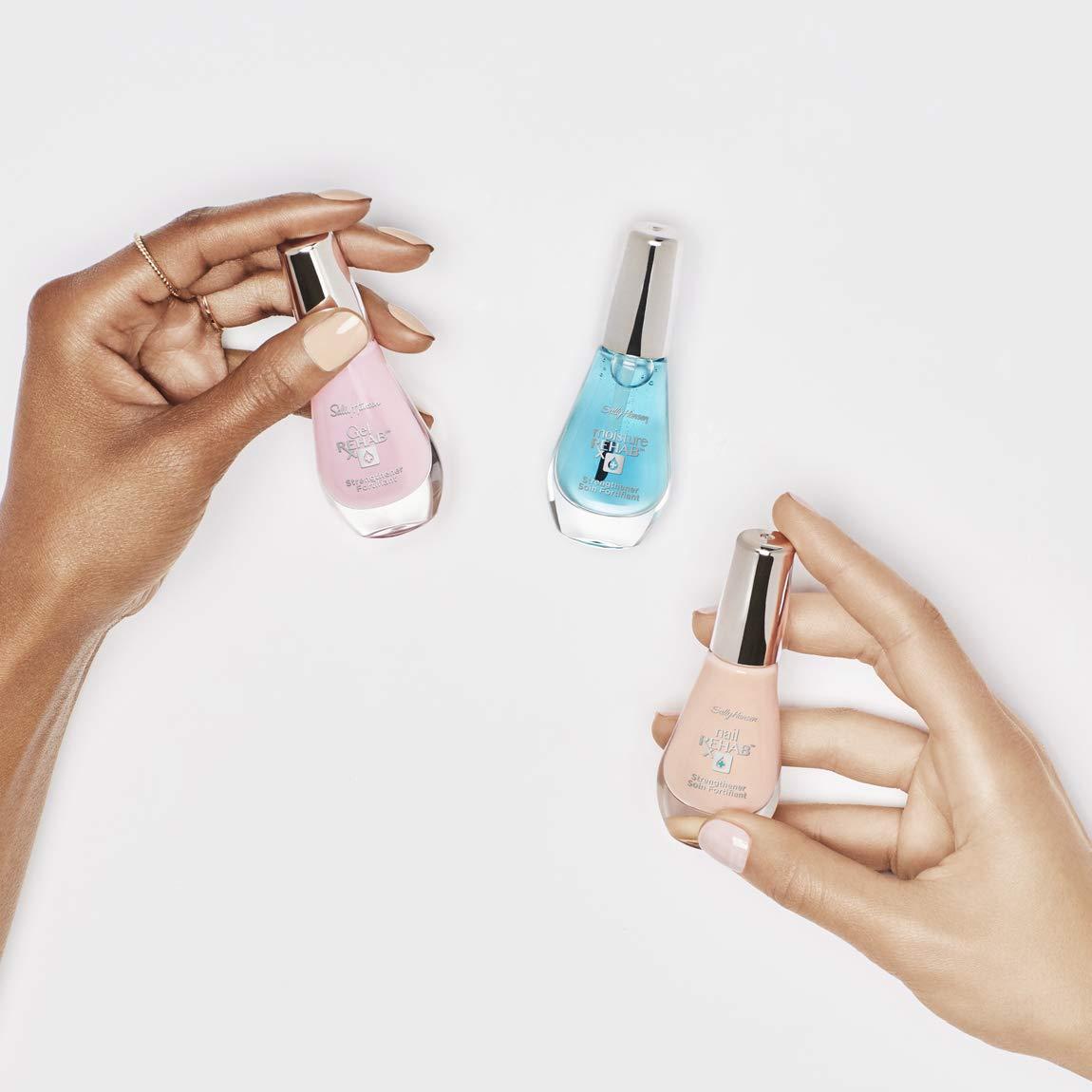 imageSally Hansen Nail Treatment Miracle Cure Nail Strengthener Infused with MicroMineral Complex Natural Protein ampamp Antioxidants Restores Weak Damaged NailsNail Rehab Strengthener