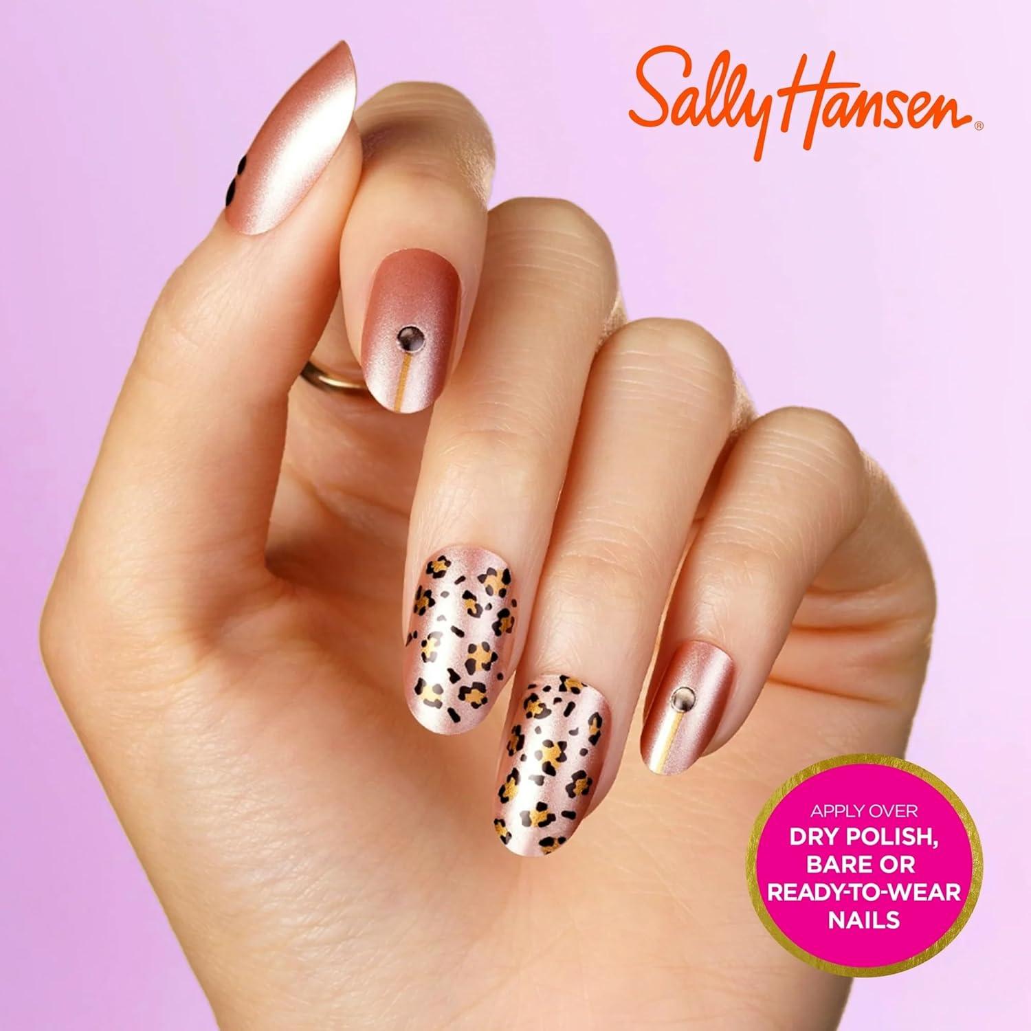 imageSally Hansen Salon Effects Nail Accents Bubbly ampamp Pearls Nail Art Decals Easy to Use No Commitment Use On Nail Polish or Bare Nails Mix and Match Styles763 Heart Soul