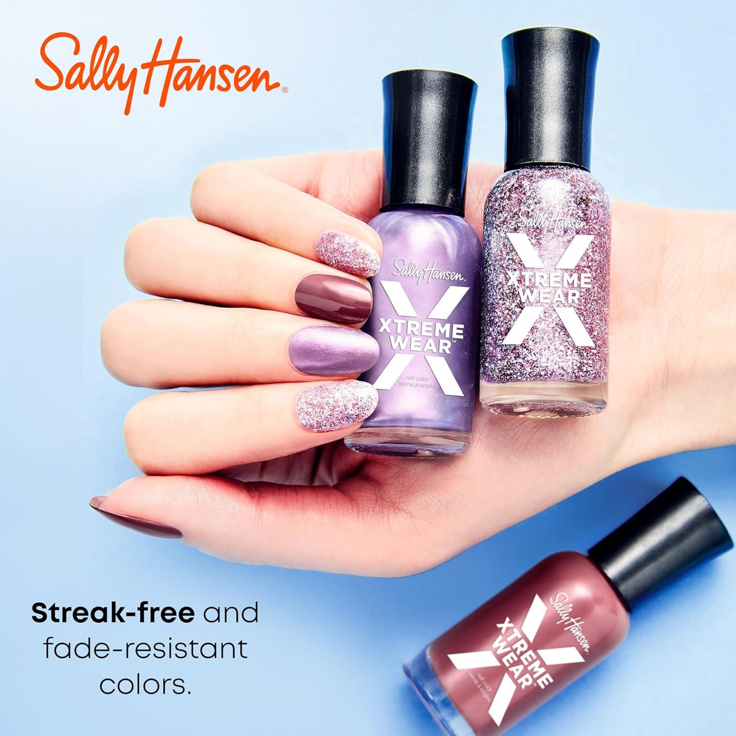 imageSally Hansen Xtreme Wear Nail Polish StreakFree Shiny Finish LongLasting ChipResistant Opaque Day Dream Soft Pastel Purple Nail Color286 Heart of Sass