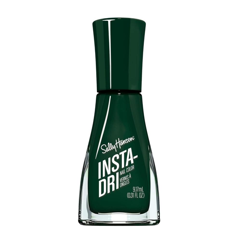 imageSally Hansen InstaDri Crystal Nail Polish  Quick Dry Long Lasting StreakFree Shine  Opaque Shimmery  121 Aquamarine Aura  Holographic BlueGreen Nail Color526 Chill Out