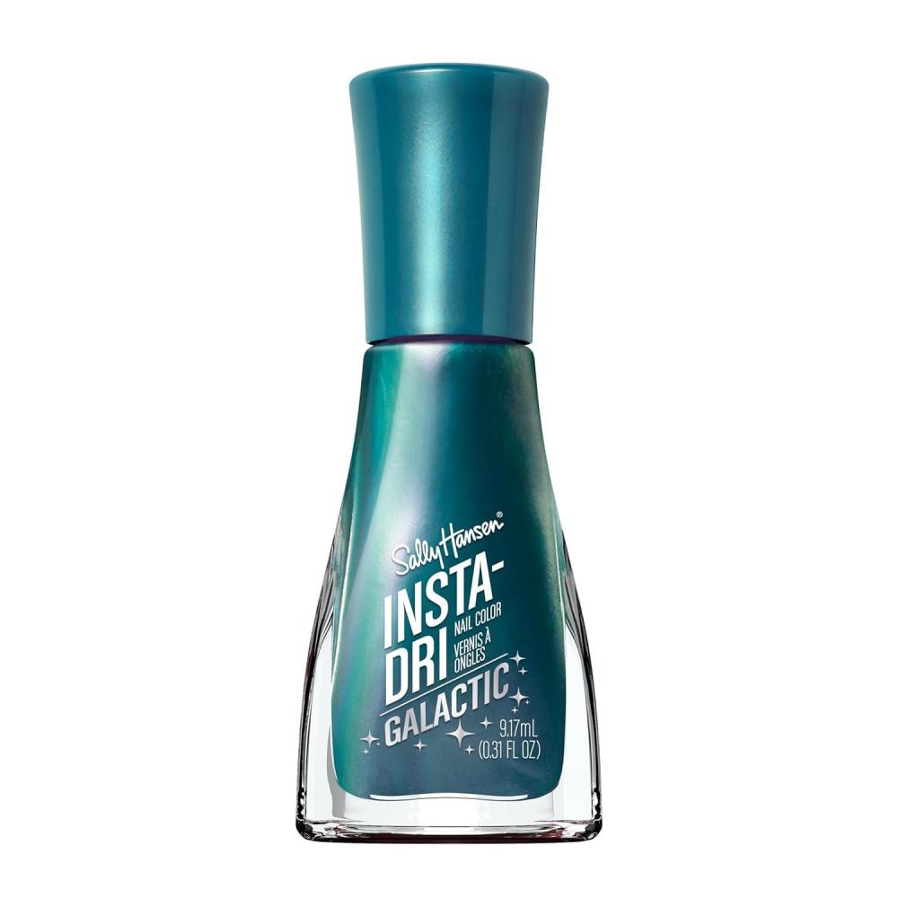 imageSally Hansen InstaDri Crystals Nail Polish  Quick Dry Long Lasting StreakFree Shine  Opaque Shimmery  123 Cobalt Blue  Dark Blue Nail Color115 AstroNautical
