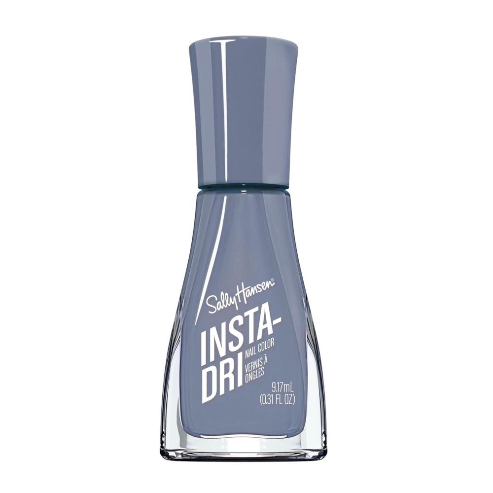 imageSally Hansen InstaDri Crystals Nail Polish  Quick Dry Long Lasting StreakFree Shine  Opaque Shimmery  123 Cobalt Blue  Dark Blue Nail Color508 Slow Mocean
