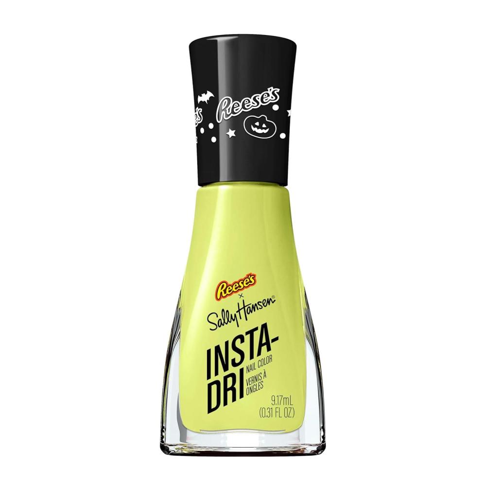 imageSally Hansen InstaDri Despicable Me Nail Polish  Quick Dry Long Lasting StreakFree Shine  Opaque Shimmery  775 Going Mega  Metallic Gold Yellow Nail Color734 Delicious