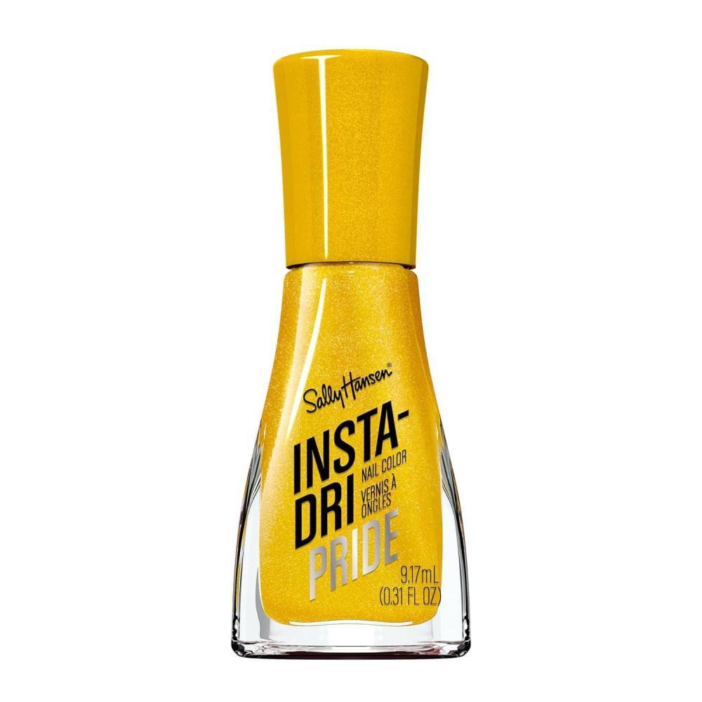 imageSally Hansen InstaDri Despicable Me Nail Polish  Quick Dry Long Lasting StreakFree Shine  Opaque Shimmery  775 Going Mega  Metallic Gold Yellow Nail Color760 Bee Proud