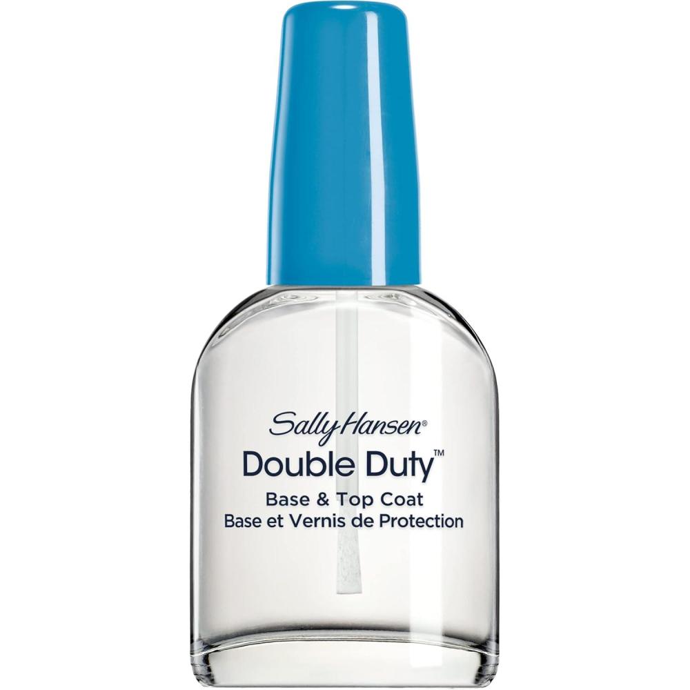 imageSally Hansen InstaDri Dries Instantly Top Coat Quick Dry Long Lasting StreakFree Shine Clear Nail PolishDouble Duty Base and Top Coat