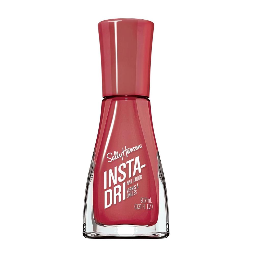 imageSally Hansen InstaDri Holiday Nail Polish  Quick Dry Long Lasting StreakFree Shine  SemiOpaque Glittery  Sparks Fly  Red and Gold Glitter Nail Color209 Alternate Realitea
