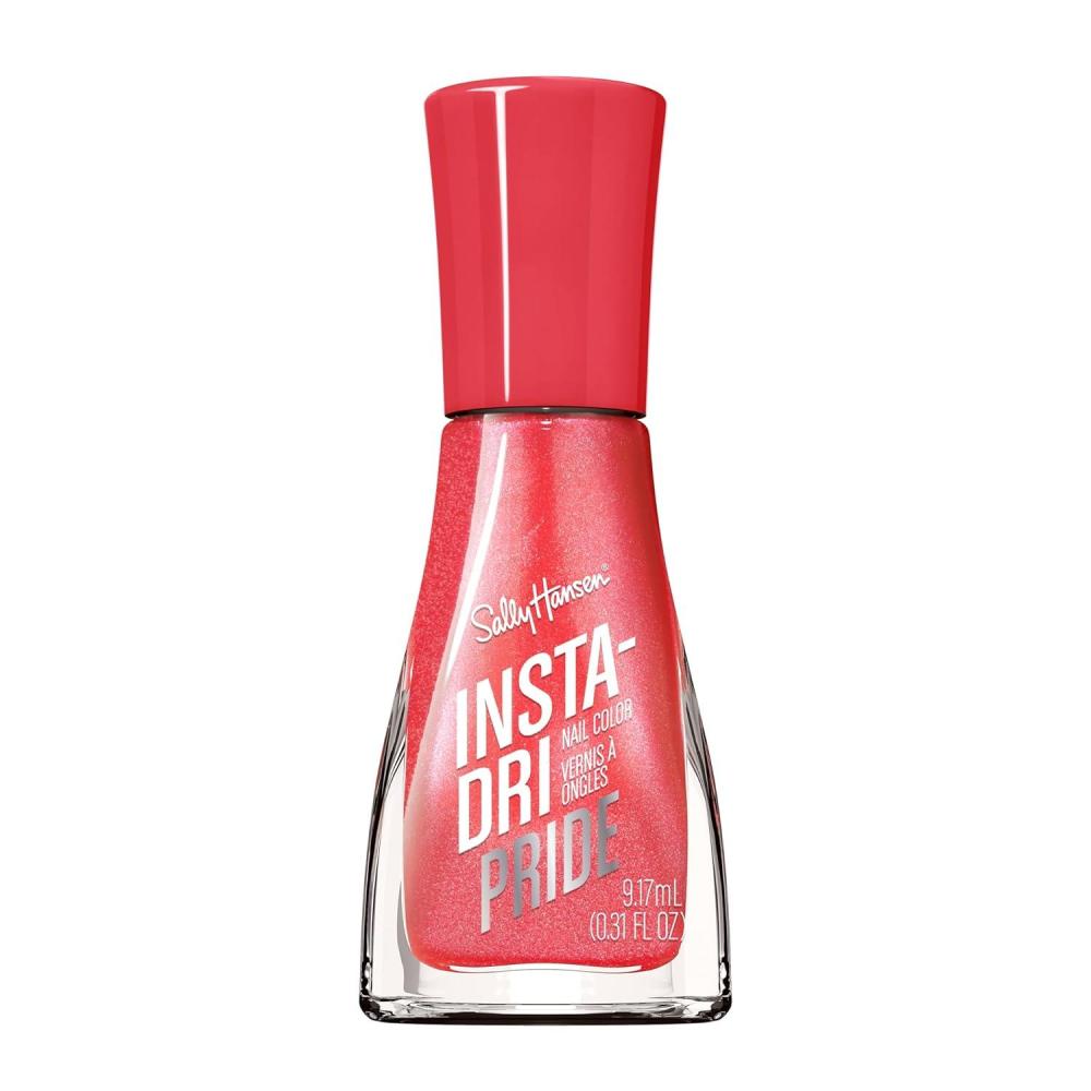 imageSally Hansen InstaDri Holiday Nail Polish  Quick Dry Long Lasting StreakFree Shine  SemiOpaque Glittery  Sparks Fly  Red and Gold Glitter Nail Color758 A Thing Called Love