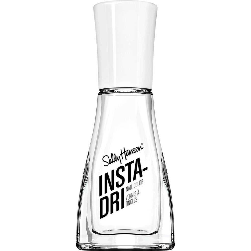 imageSally Hansen InstaDri HoloGlow Nail Polish  Quick Dry Long Lasting StreakFree Shine  SemiOpaque Shimmer  103 Euphoric  Holographic Gray Nail Color113 White on Time