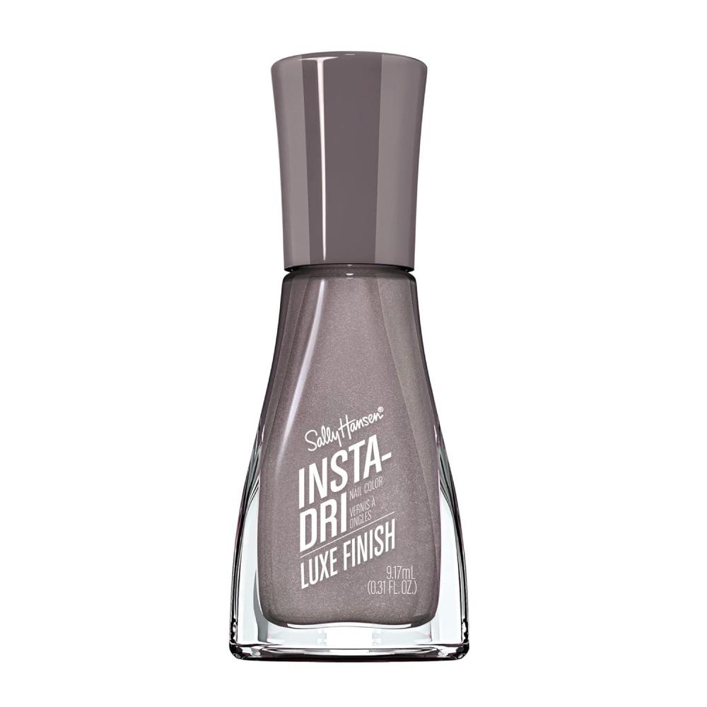 imageSally Hansen InstaDri HoloGlow Nail Polish Quick Dry Long Lasting StreakFree Shine SemiOpaque Shimmer 103 Euphoric Holographic Gray Nail Color67 Extravagrey