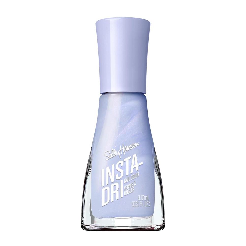 imageSally Hansen InstaDri HoloGlow Nail Polish  Quick Dry Long Lasting StreakFree Shine  SemiOpaque Shimmery  102 Lustrous Lilac  Hologrpahic Purple Nail Color65 Lavish Lilac