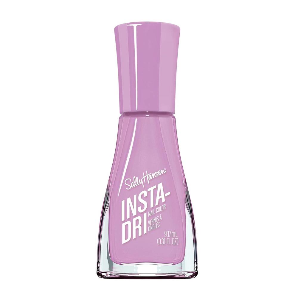 imageSally Hansen InstaDri HoloGlow Nail Polish  Quick Dry Long Lasting StreakFree Shine  SemiOpaque Shimmery  102 Lustrous Lilac  Hologrpahic Purple Nail Color460 Traveling Light