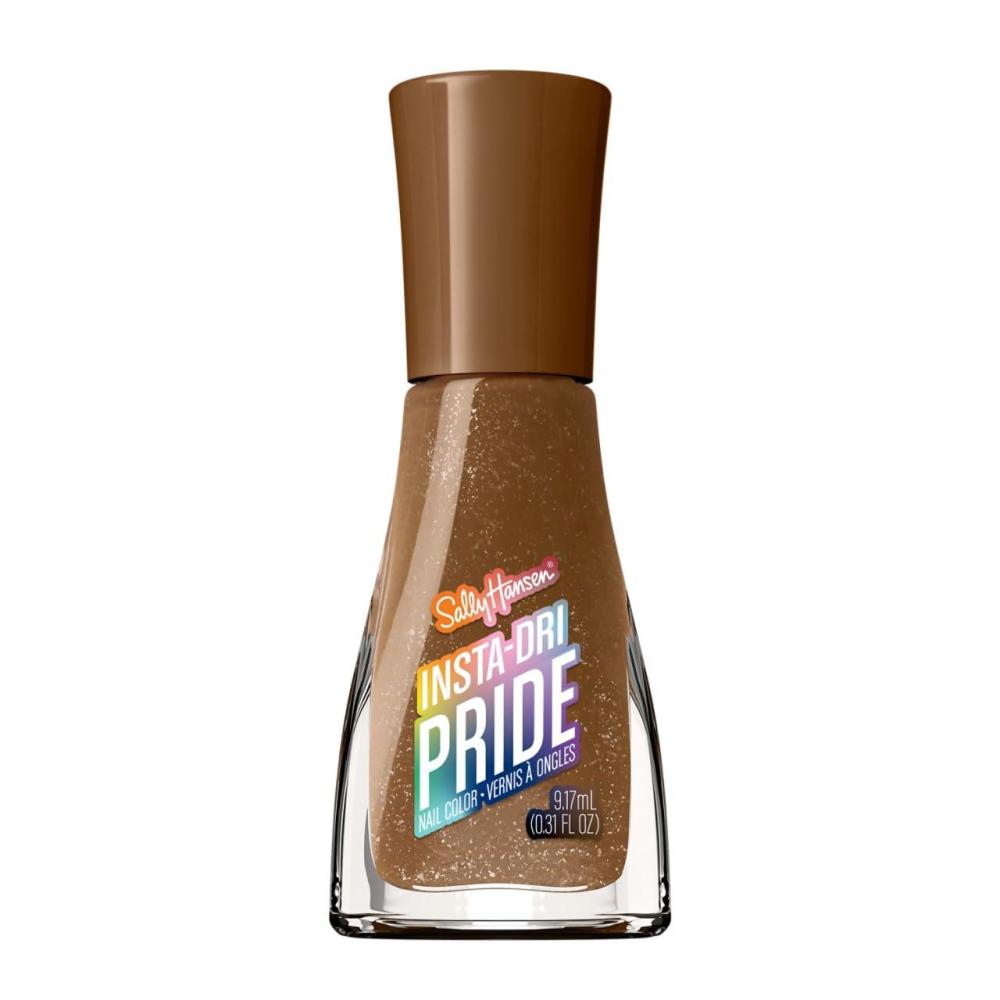 imageSally Hansen InstaDri HoloGlow Nail Polish  Quick Dry Long Lasting StreakFree Shine  SemiOpaque Shimmery  105 On the Glow  Holographic Brown Nail Color767 Prosperitea