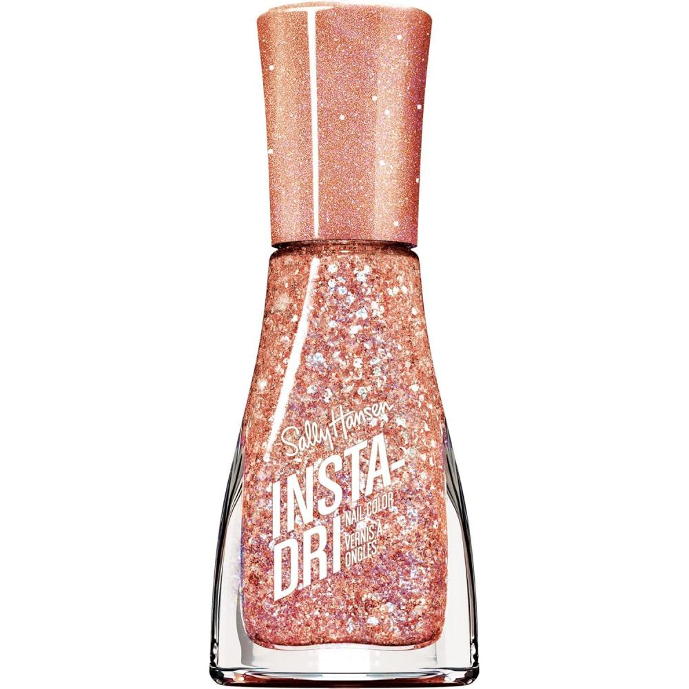 imageSally Hansen InstaDri Nail Polish  Quick Dry Long Lasting StreakFree Shine  Opaque Shiny  163 Across the Multiverse  Brown Nail Color258 Shooting Star