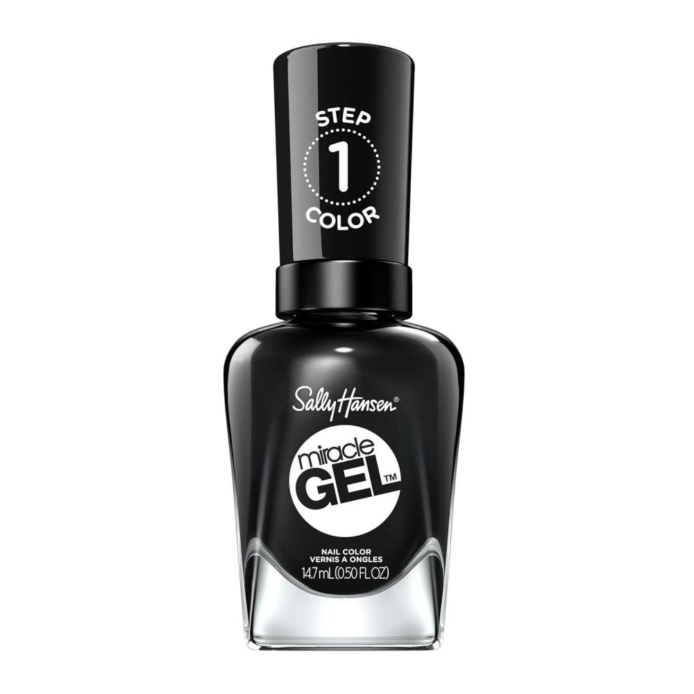 imageSally Hansen Miracle Gel Holiday Salon Quality Nail Polish  GelLike Formula TwoStep System No UV Light Needed Long Lasting  Opaque Glittery 911 Whisk You a Merry Xmas  White Nail Polish849 Onyxpected