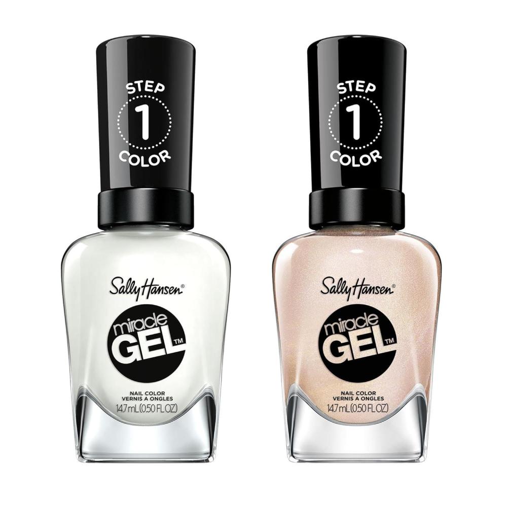 imageSally Hansen Miracle Gel Leaf Me Be  Chrome Clover Bundle Long Lasting GelLike Formula No UV Lamp Needed Green Nail Polish789 Get Mod  188 Only Have Ice For You