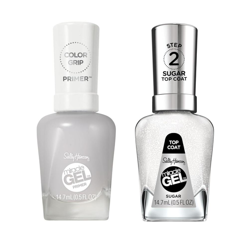 imageSally Hansen Miracle Gel Nail Polish Unicorn Top Coat Miracle Gel Color Grip Primer BundleUnicorn Top Coat Miracle Gel Color Grip Primer