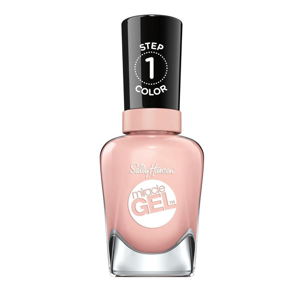 imageSally Hansen Miracle Gel Salon Quality Nail Polish  GelLike Formula TwoStep System No UV Light Needed Long Lasting  Opaque Crme  205 To The Taupe  Deep Taupe Nail Polish246 In The Sheer