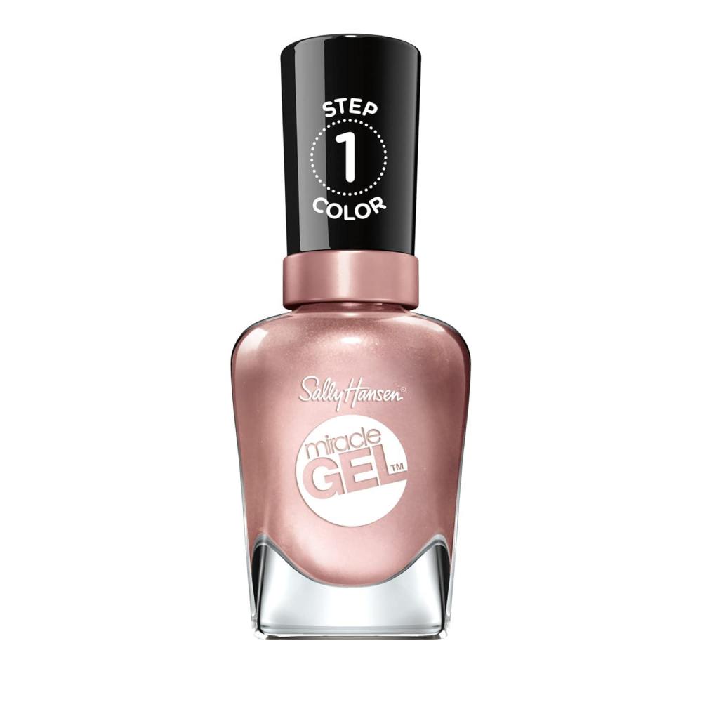 imageSally Hansen Miracle Gel Salon Quality Nail Polish  GelLike Formula TwoStep System No UV Light Needed Long Lasting  Opaque Crme  205 To The Taupe  Deep Taupe Nail Polish207 Out of this Pearl