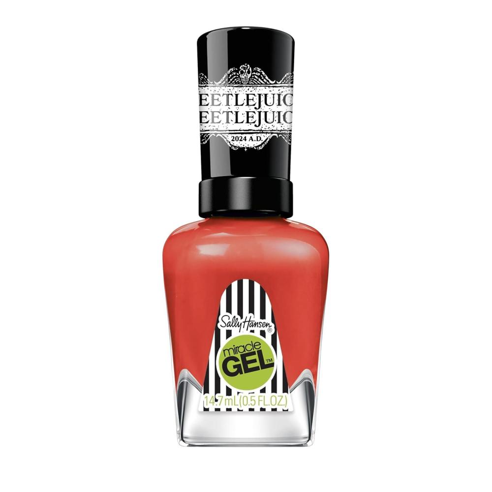 imageSally Hansen Miracle Gel Salon Quality Nail Polish  GelLike Formula TwoStep System No UV Light Needed Long Lasting  Opaque Glossy  449 Rhapsody Red  Classic Red Nail Color927 Strange And Unusual