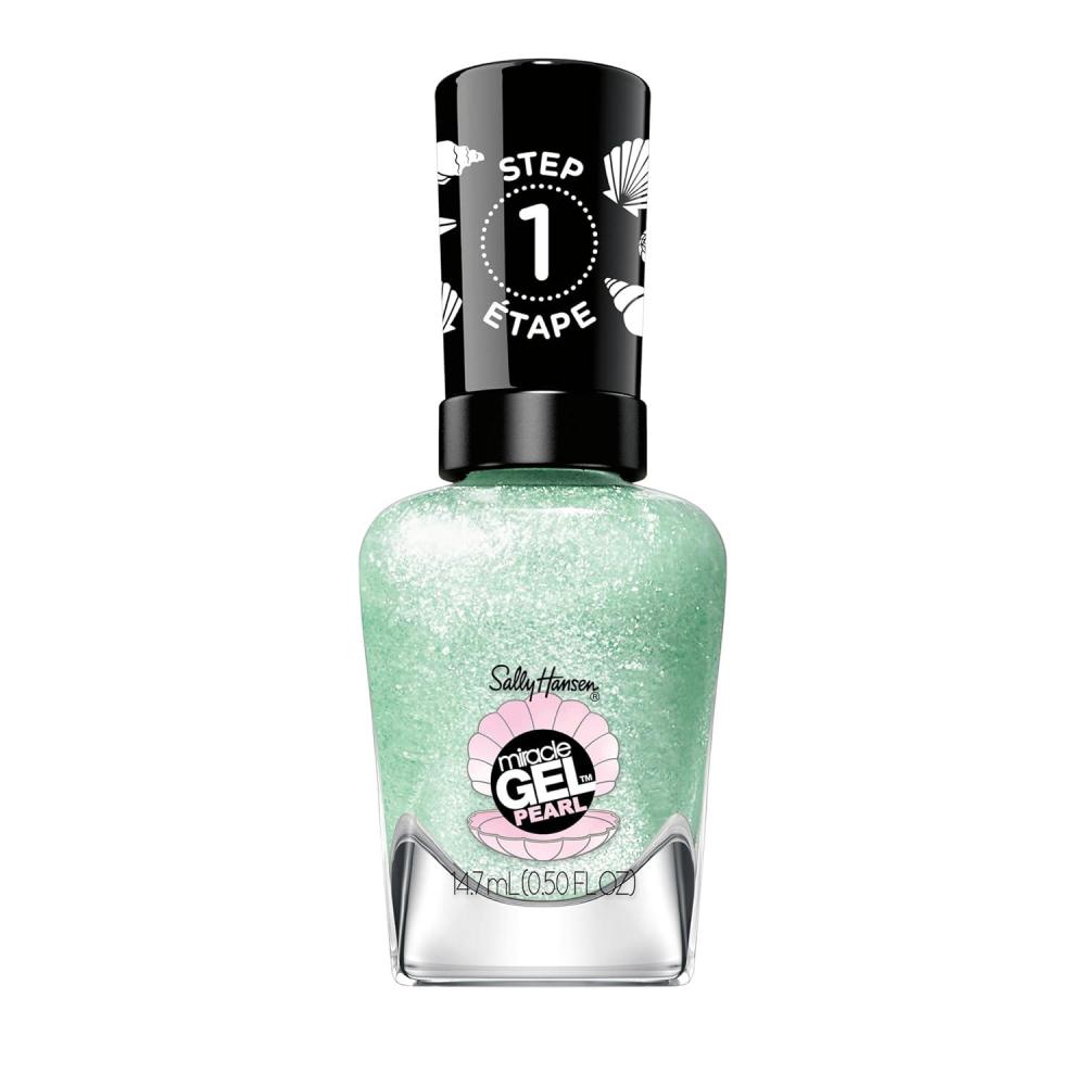 imageSally Hansen Miracle Gel Salon Quality Nail Polish  GelLike Formula TwoStep System No UV Light Needed Long Lasting  Opaque Glossy  676 Jealous Boyfriend  Dark Green Nail Polish902 Under the Sea