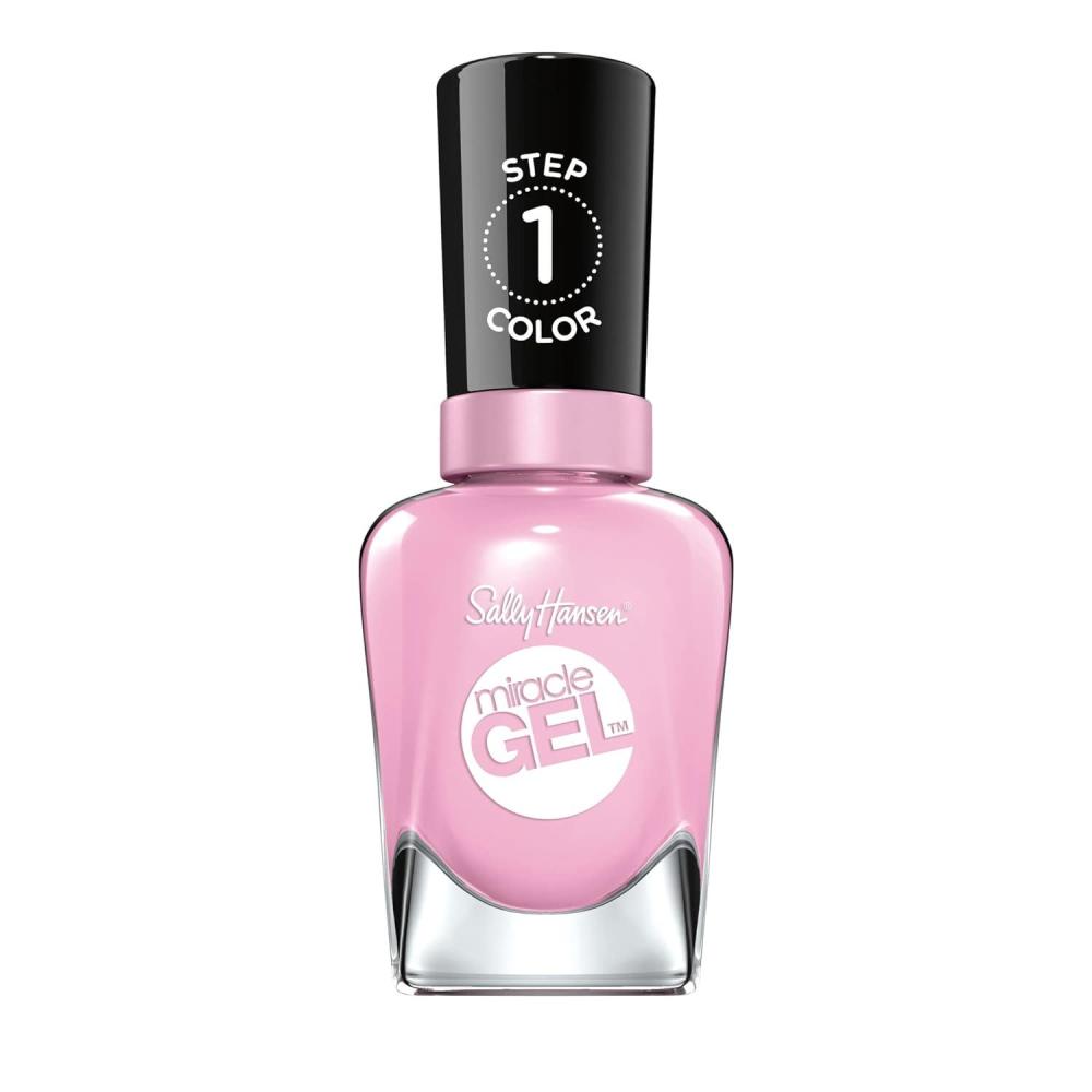 imageSally Hansen Miracle Gel Salon Quality Nail Polish  GelLike Formula TwoStep System No UV Light Needed Long Lasting  Opaque Shimmer  174 ShhhhImmer  Rose Gold Nail ColorSmartease