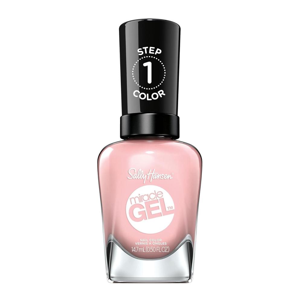 imageSally Hansen Miracle Gel Salon Quality Nail Polish  GelLike Formula TwoStep System No UV Light Needed Long Lasting  Opaque Shimmer  174 ShhhhImmer  Rose Gold Nail ColorRegal Rose