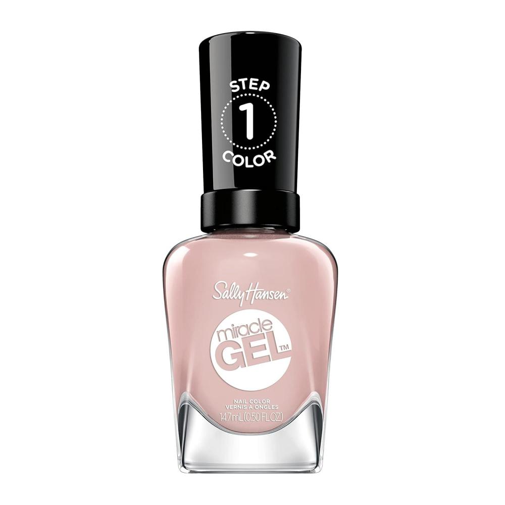 imageSally Hansen Miracle Gel Salon Quality Nail Polish  GelLike Formula TwoStep System No UV Light Needed Long Lasting  Opaque Shimmer  174 ShhhhImmer  Rose Gold Nail Color237 Sweeter Weather