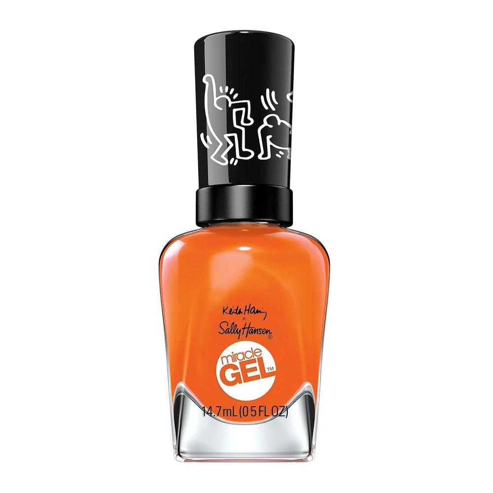 imageSally Hansen Miracle Gel Salon Quality Nail Polish  GelLike Formula TwoStep System No UV Light Needed Long Lasting  Opaque Shimmery  382 Sundown Socialite  Brown Orange Nail Color922 Colour Instinct