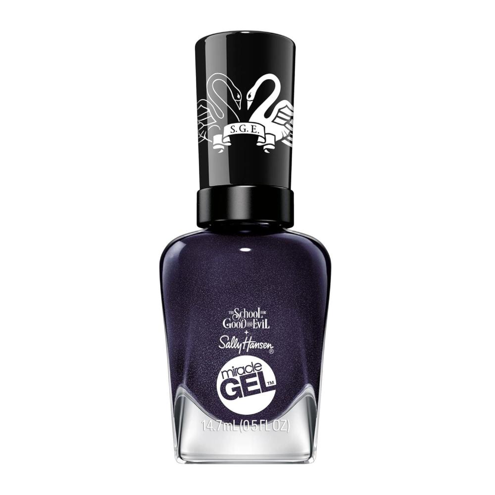 imageSally Hansen Miracle Gel Salon Quality Nail Polish  GelLike Formula TwoStep System No UV Light Needed Long Lasting  Opaque Shimmery  529 Hunger Flames  Purple Nail ColorLesso Go