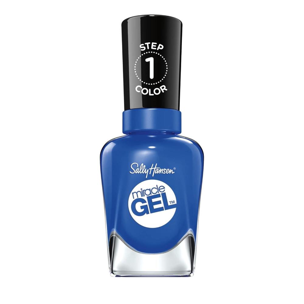 imageSally Hansen Miracle Gel Salon Quality Nail Polish  GelLike Formula TwoStep System No UV Light Needed Long Lasting  Shimmery  532 Affairy To Remember  Purple with hints of Blue Nail Polish619 Tidal Wave