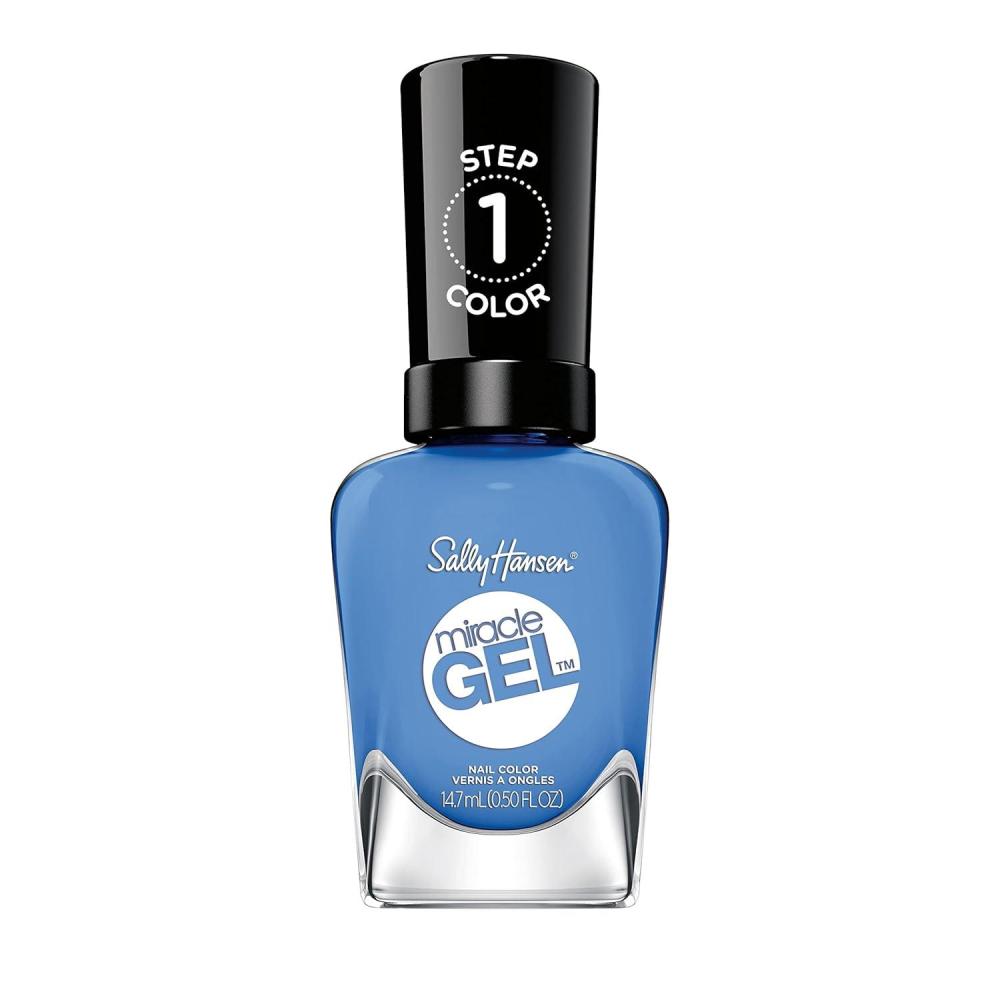 imageSally Hansen Miracle Gel Salon Quality Nail Polish GelLike Formula TwoStep System No UV Light Needed Long Lasting Shimmery 532 Affairy To Remember Purple with hints of Blue Nail Polish642 Oaseas