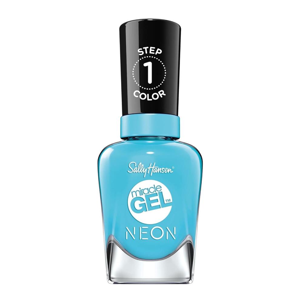 imageSally Hansen Miracle Gel Salon Quality Nail Polish  GelLike Formula TwoStep System No UV Light Needed Long Lasting  Shimmery  532 Affairy To Remember  Purple with hints of Blue Nail Polish53 Miami Ice