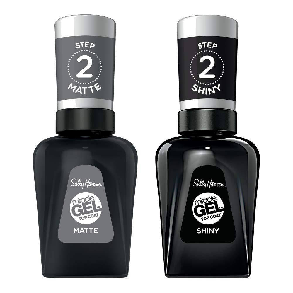 imageSally Hansen Miracle Gel Shiny Top Coat and Matte Top Coat Duo Pack Packaging May Vary