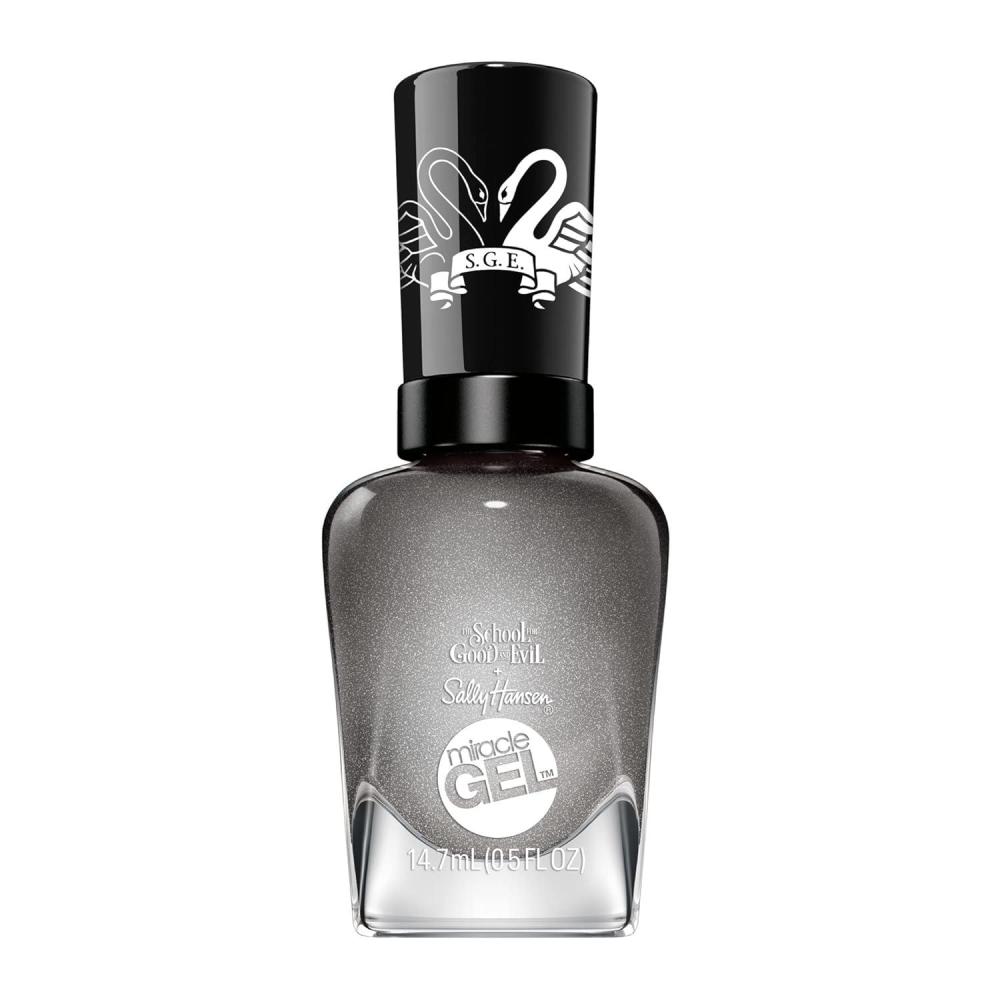imageSally Hansen Miracle Gel The School for Good and Evil Magic Mirror Long Lasting GelLike Formula No UV Lamp Needed Gray Nail Polish