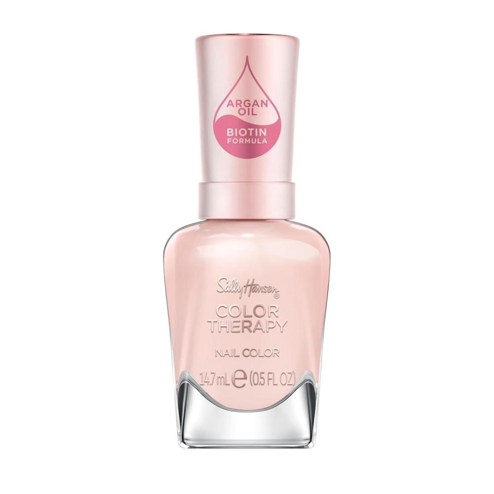 imageSally Hansen Nail Treatment Color Therapy Base Coat  Infused with Argan Oil  Long Lasting Healthy Nails Strengthening ampamp Nourishing225 Savasanahhh