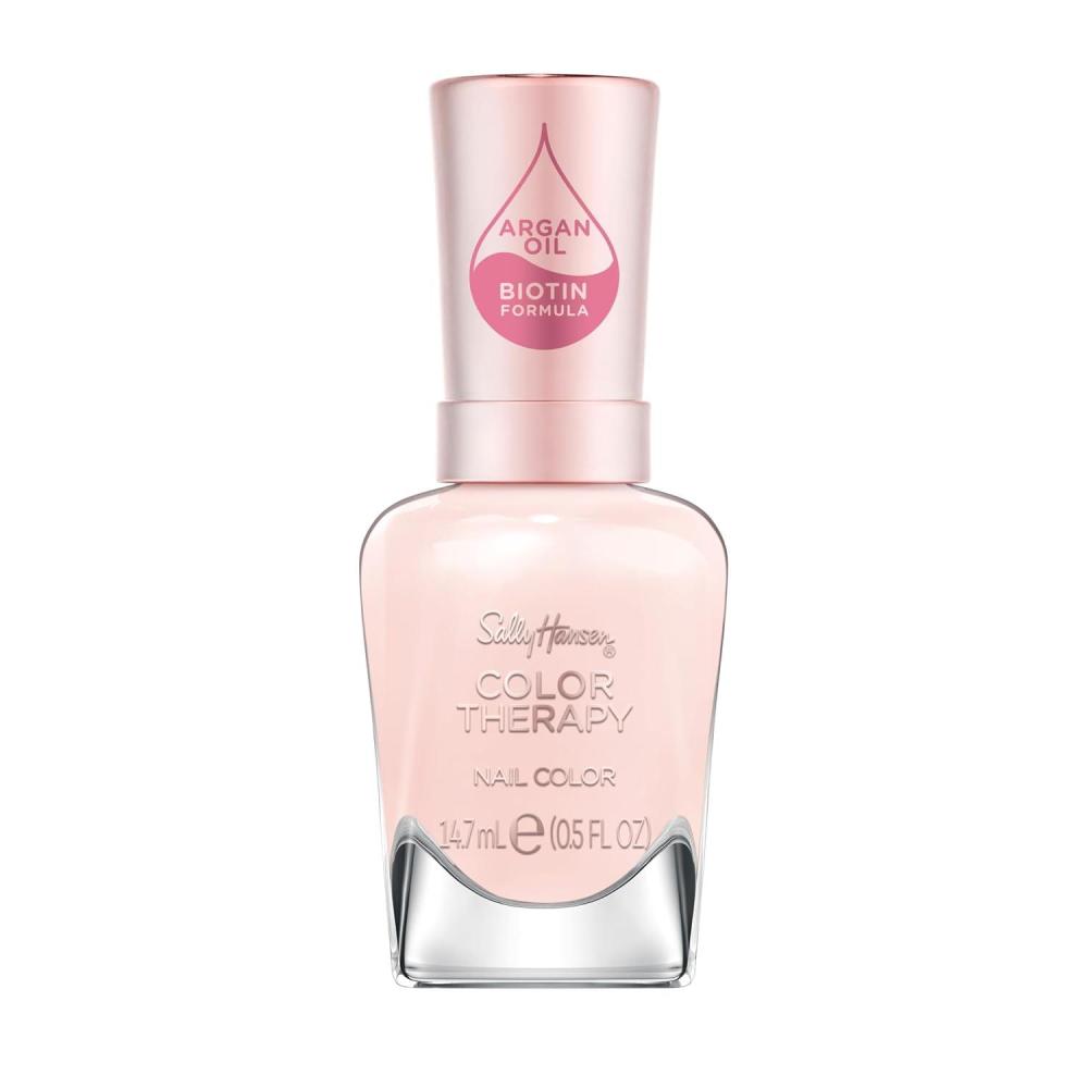imageSally Hansen Nail Treatment Color Therapy Base Coat  Infused with Argan Oil  Long Lasting Healthy Nails Strengthening ampamp Nourishing536 My Sheer