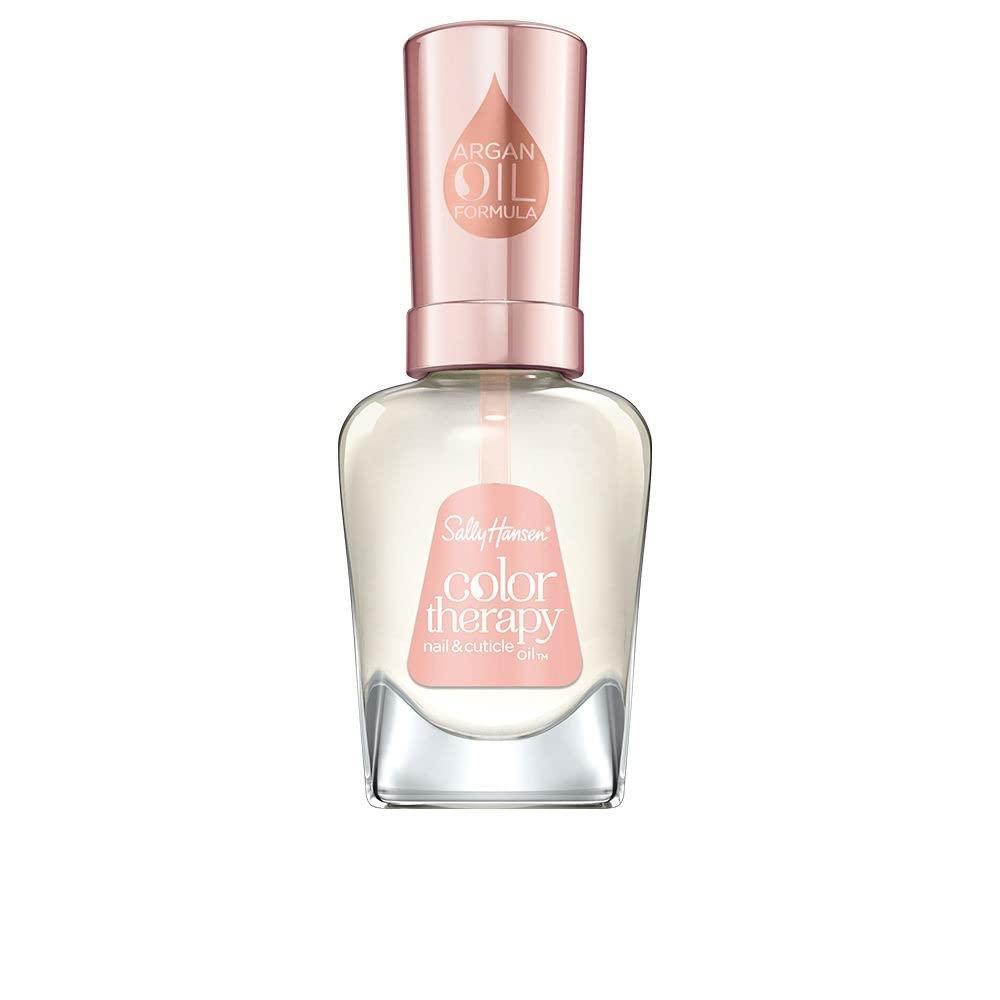 imageSally Hansen Nail Treatment Color Therapy Base Coat  Infused with Argan Oil  Long Lasting Healthy Nails Strengthening ampamp NourishingNail  Cuticle Oil