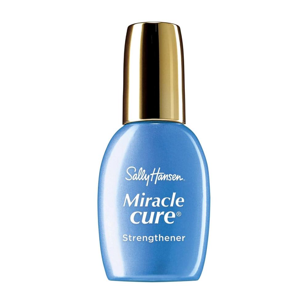 imageSally Hansen Nail Treatment Miracle Cure Nail Strengthener  Infused with MicroMineral Complex Natural Protein ampamp Antioxidants  Restores Weak Damaged NailsMiracle Cure Strengthener