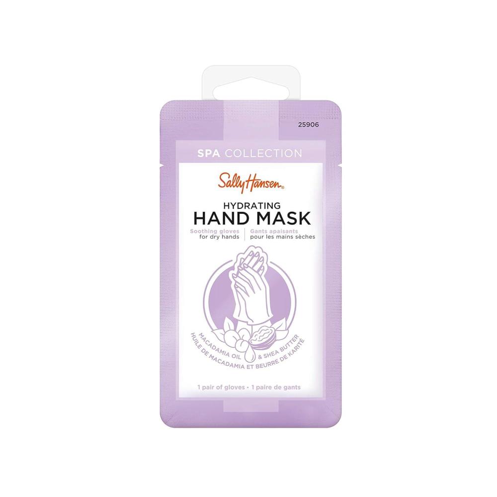 imageSally Hansen Nail Treatment Spa Collection Hydrating Hand Mask  Soothing Gloves for Dry Rough Hands  Infused with Vitamin E Macadamia ampamp Shea ButterShea Butter