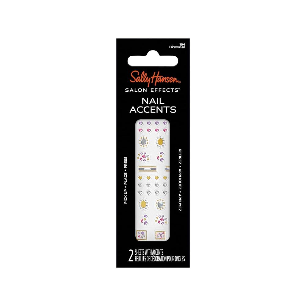 imageSally Hansen Salon Effects Nail Accents Bubbly ampamp Pearls Nail Art Decals Easy to Use No Commitment Use On Nail Polish or Bare Nails Mix and Match Styles104 Princess Cut