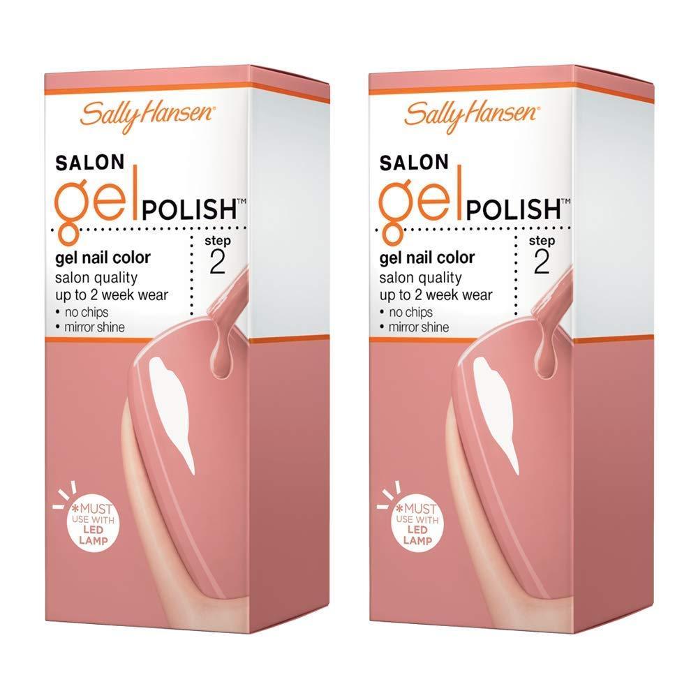 imageSally Hansen Salon Gel Polish Nail Lacquer Pink Pong 014 Fl Oz Pack of 2