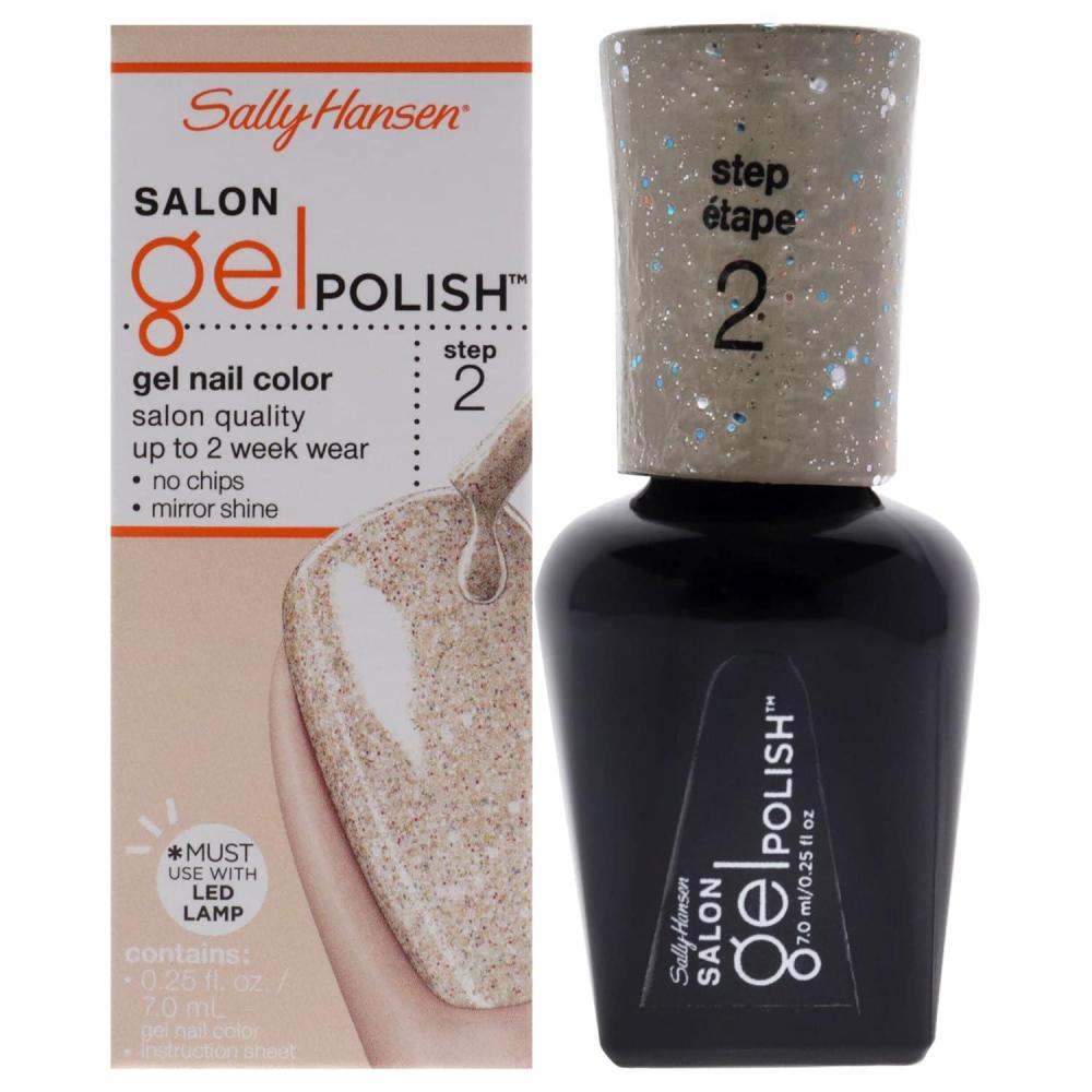 imageSally Hansen Salon Pro Gel Nail Polish Lacquer Karat Cake 024 Fl Oz