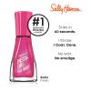 Sally Hansen Insta-Dri Crystal Nail Polish | Quick Dry, Long Lasting, Streak-Free Shine | Opaque, Shimmery | 118 Quartz Queen | Holographic Baby Pink Nail Color(63 Sleek-a-boo)